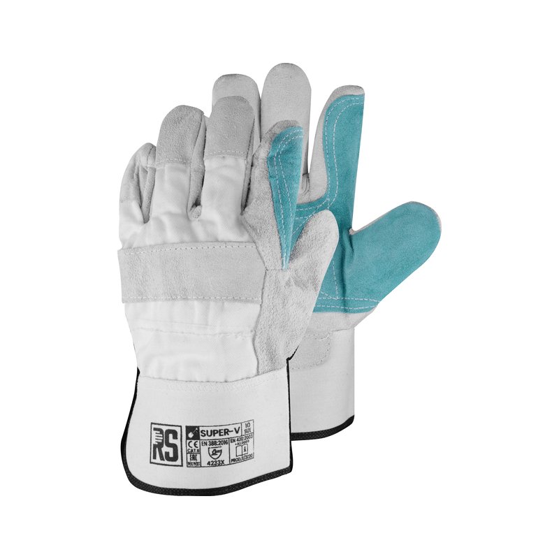 Rękawice Super V RS Robocze Typu Doker Rozm. 10 Niebieskie /RS-Schutz