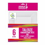 Talerz Kwadratowy z Trzciny Cukrowej 26cmx26cm A'6