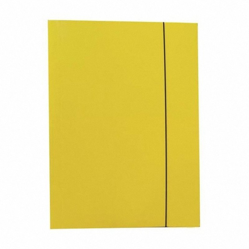 Teczka Na Gumkę Lakierowana Żółta /Konfex TG-06