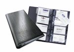Album na Wizytówki Visifix Centium 400 PVC Przekładki Kieszenie Czarny /Durable 240301