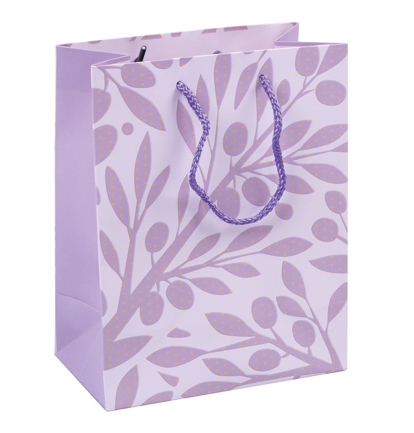 Torebka na prezenty DONAU HOME laminowana 18x23x10cm całoroczna sznurek mix wzorów