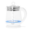 Czajnik elektryczny ADLER AD 1299 15L z regulacją temperatury i zaparzaczem szklany biały