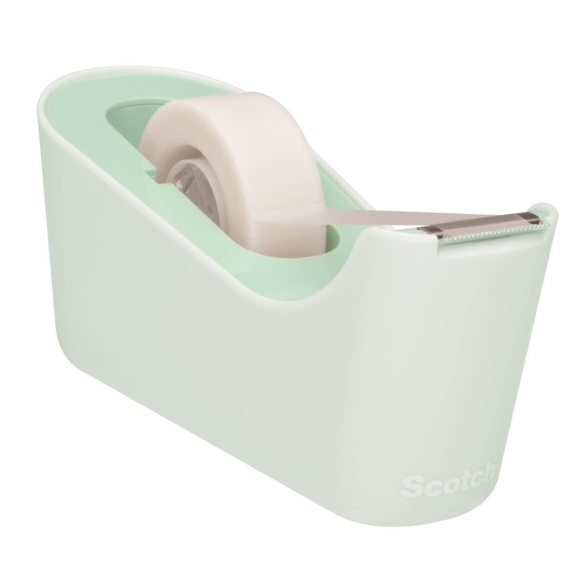 Dyspenser do taśm SCOTCH® (C-18M), w zestawie taśma Magic 19mmx33m miętowy