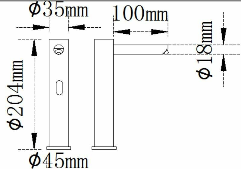 H703 automatyczny dozownik mydła ścienny biały 350ml