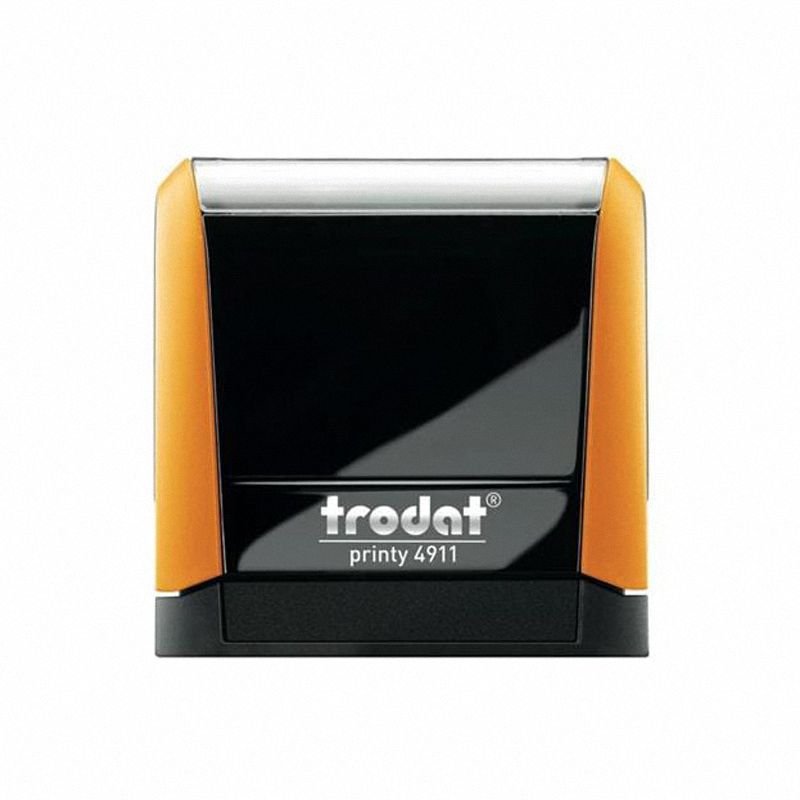 Pieczątka Trodat Printy 4911 38x14 Pomarańczowa Niebieski