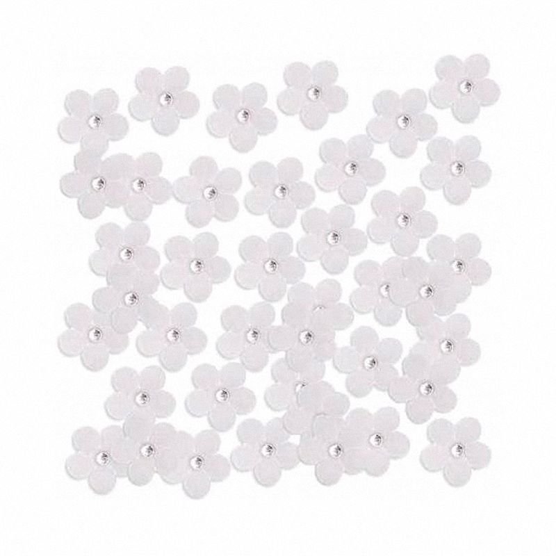 Kwiaty z Pergaminu z Kryształem 210mm A'40 Białe / DpCraft