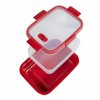 Pojemnik Na Żywność Prostokątny Smart Micro-Wave Defrost 1L Czerwony / Curver 232581