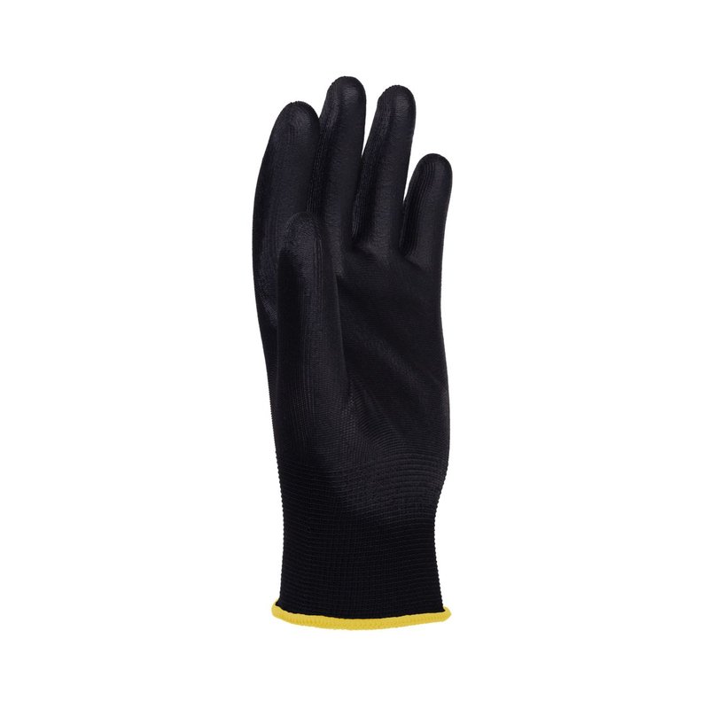 Rękawice Donau Safety Pu Black Kat. II Rozm. 8 Czarne  /DONAU SAFETY