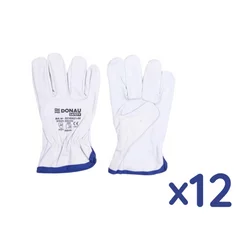 Rękawice Robocze Donau Safety Skóra Kozia Rozm. 10/XL Białe  /DONAU SAFETY 12 Szt.