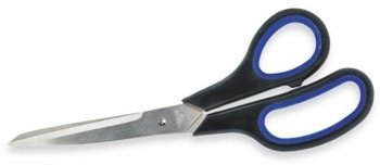 Nożyczki Biurowe 21cm Gumowane Niebiesko-Czarne /Taurus