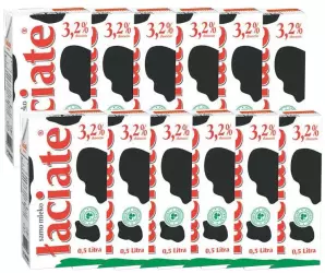 Mleko Łaciate 3,2% 0,5L Karton 16 sztuk