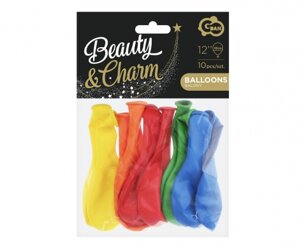 Balony Beauty&Charm, pastelowy mix 12" / 10 szt. /GoDan