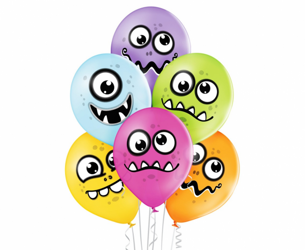 Balony D11 Funny Monsters, 6 szt.  /GoDan