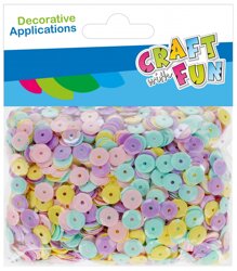 Cekiny pastelowe okrągłe 42,5g Mix /Craft With Fun 531732