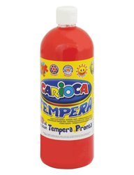 Farba Tempera Carioca 1000ml Butelka Czerwona /KW