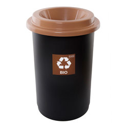 Kosz Do Segregacji Śmieci Eco Bin 50L Brązowy Bio / Plafor