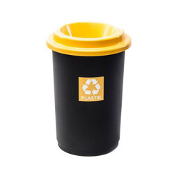 Kosz Do Segregacji Śmieci Eco Bin 50L Żółty Plastik / Plafor