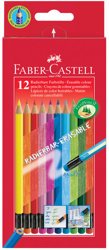 Kredki z Gumką 12 Kol. Opakowanie Karton Faber-Castell