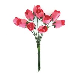 Kwiaty Papierowe Bukiet Tulipany (252001) A'10 Różowy /Argo