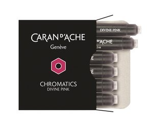 Naboje Caran D'Ache Chromatics Divine Pink 6Szt. Różowe