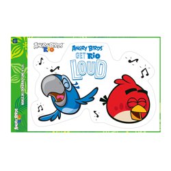 Naklejki Dek. A3 A'4 Angry Birds RIO /Interdruk