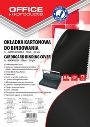 Okładki Do Bindowania Office Products Karton A4 250Gsm Błyszczące 100Szt. Czarne