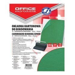 Okładki Do Bindowania Office Products Karton A4 250Gsm Skóropodobne 100Szt. Zielone