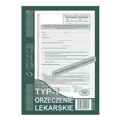 Orzeczenie Lekarskie Typ-1 A5 40k /MiP