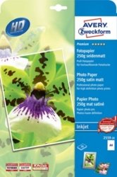 Papier Fotograficzny Premium 250g 20szt. Avery 210x297 Biały Jedwabisty No.2559-20