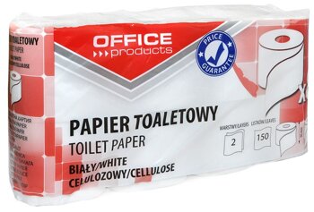 Papier Toaletowy Celulozowy Office Products 2-Warstwowy 150 Listków 15M 8Szt. Biały