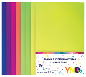 Pianka Dekoracyjna 8szt. Fluo Mix /Interdruk