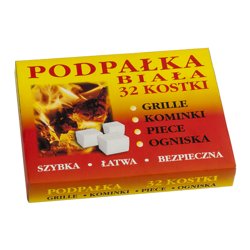 Podpałka do Grilla 32szt. Kostka Biała