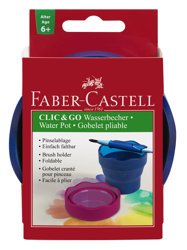 Pojemmik Na Wodę Clik&Go Niebieski Faber-Castell