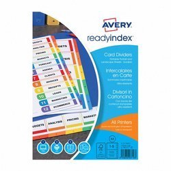 Przekładki ReadyIndex ze Spisem Treści A4 1-5 Avery Mix Kolorów No.01733501