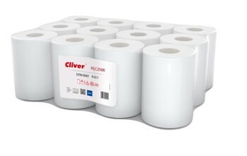 Ręcznik Cliver Standard R65/1 (Makulatura) 1-warstw. [5951] Extra Biały 12szt
