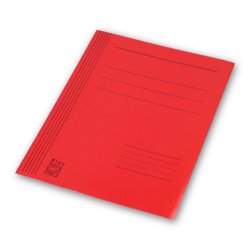 Skoroszyt Papierowy Bez Fałdy Czerwony /Bigo
