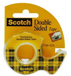 Taśma Dwustronna Scotch 12mm x 6,3m Transparent /3M