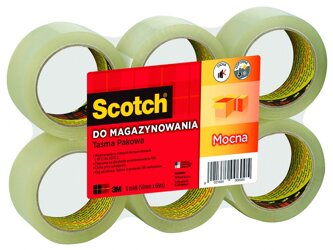 Taśma Pakowa Do Magazynowania Scotch (309 Tsp) Mocna 50Mm 66M Transparentna