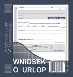 Wniosek o Urlop 2/3 A5 Offset 513-4 /MiP