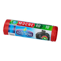 Worki Na Śmieci LDPE 60L A'10 Czerwone Ecostrong /Sipeko