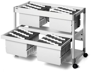 Wózek Na Teczki Zawieszkowe System File Trolley 200 Multi Duo Szary /Durable 379210