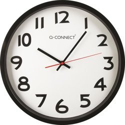 Zegar Ścienny Q-Connect Wels 34Cm Czarny
