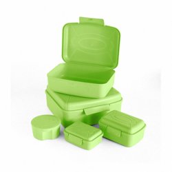 Zestaw 5 Pojemników Na Żywność Foodie Lunch Box Zielony / Mintra