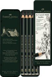 Zestaw Ołówków Castell 9000 Jumbo 5 szt. Faber-Castell