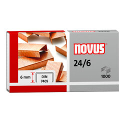 Zszywki Novus 24/6 Miedziane 1000szt. 040-0206