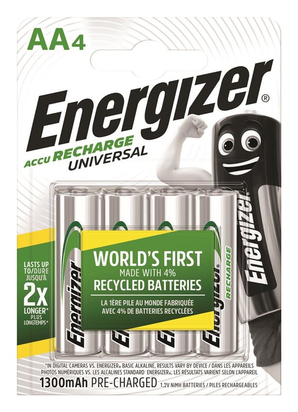 Akumulator ENERGIZER Universal, AA, HR6, 1,2V, 1300mAh, 4szt.