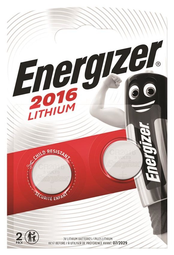 Bateria specjalistyczna ENERGIZER, CR2016, 3V, 2szt.