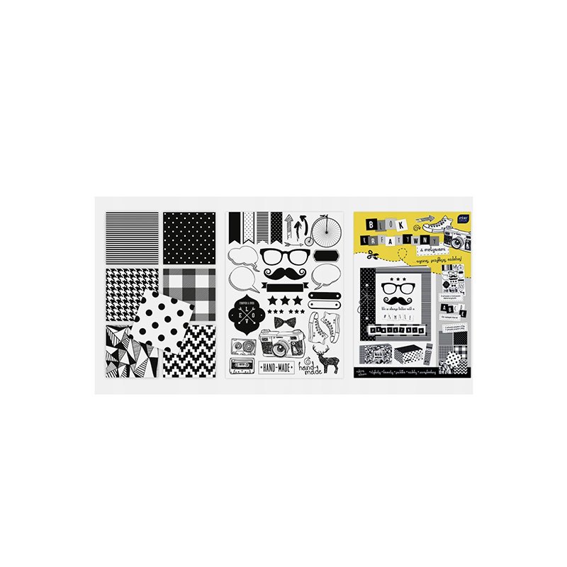 Blok Kreatywny A4 Z Motywami Black&White /Interdruk