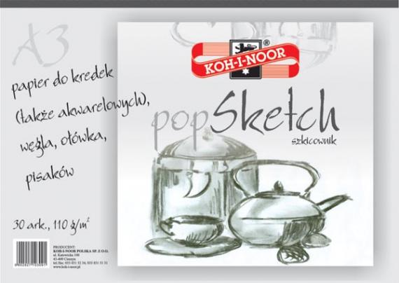 Blok Szkicownik popSketch A4 100g 50k /K-I-N