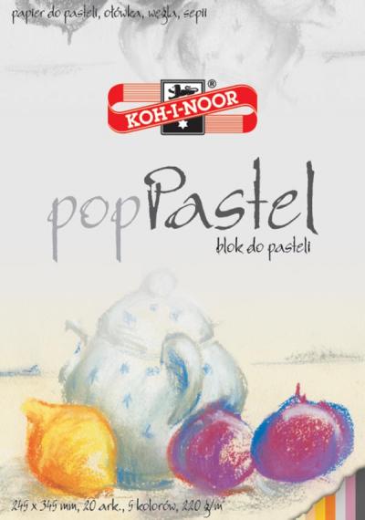 Blok do Pasteli popPastel 300x420mm 220g 20k Biały /Koh-I-Noor